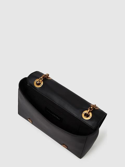 Karl Lagerfeld torebka skórzana K/AUTOGRAPH kolor czarny A4W30084