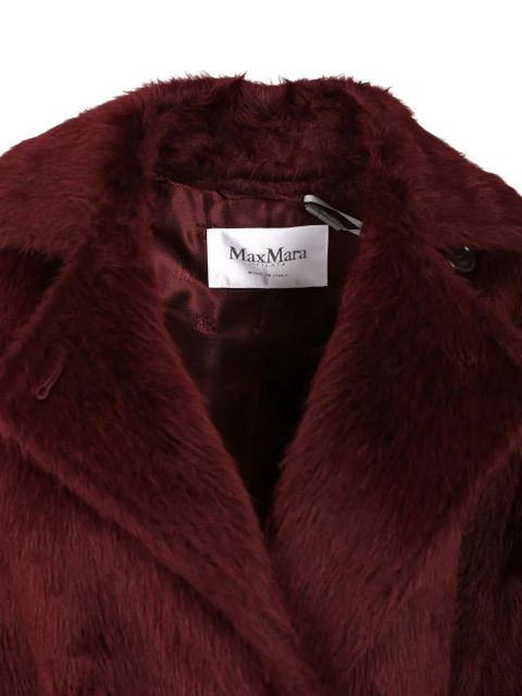 Max Mara belted oversized coat - Red