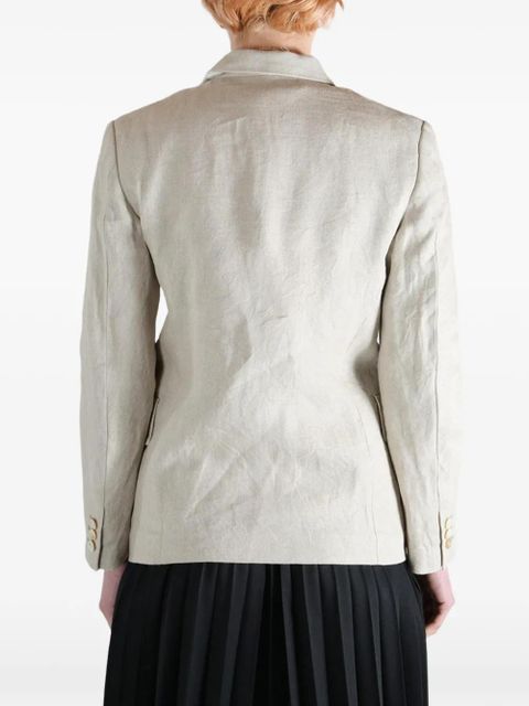 Comme Des Garçons lace-trim blazer - Neutrals