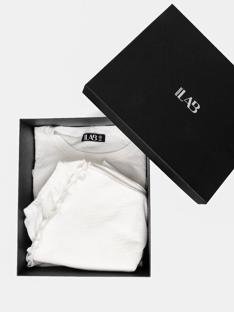 Answear Lab piżama bawełniana kolor beżowy bawełniana