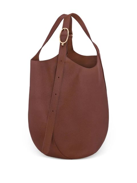 Longchamp Le Foulonné XL grained-leather tote bag - Brown