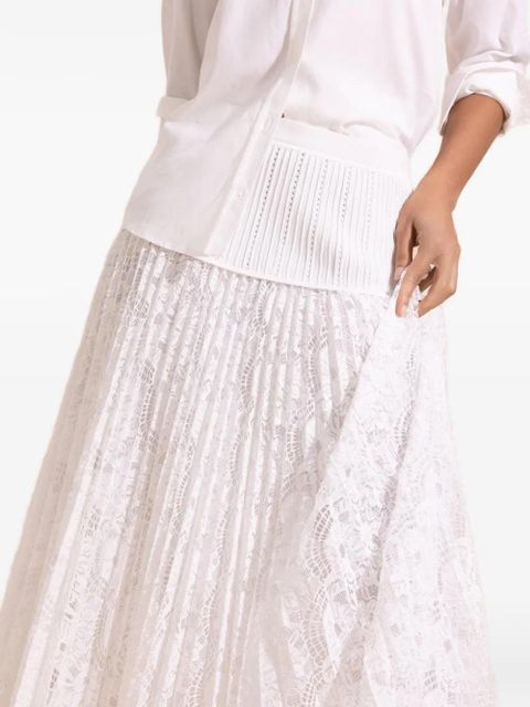 Simkhai Verona pleated midi skirt - Neutrals