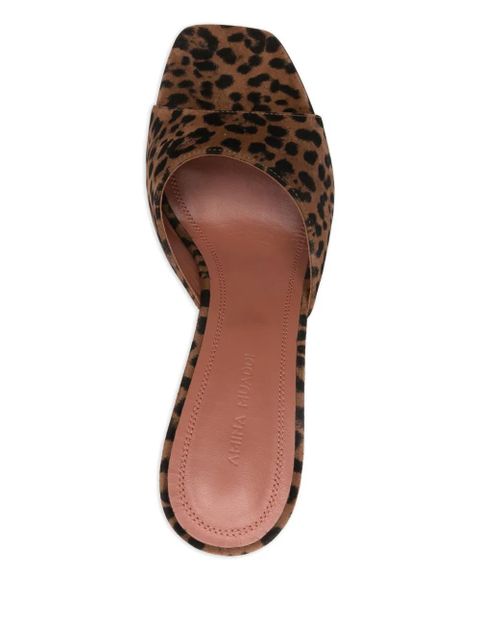 Amina Muaddi 95mm Lupita sandals - Brown