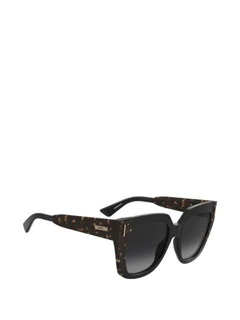Moschino tortoiseshell-effect square-frame sunglasses - Black