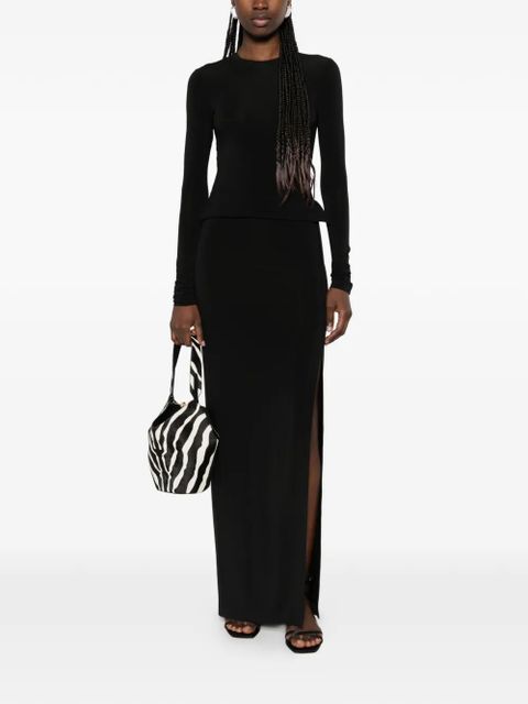 Nanushka Shada long-sleeve maxi dress - Black - zdjęcie produktu nr 2