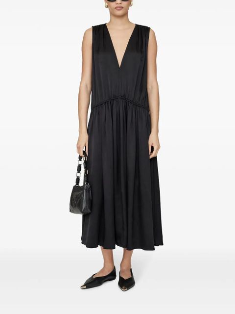 ANINE BING Mia silk maxi dress - Black - zdjęcie produktu nr 2