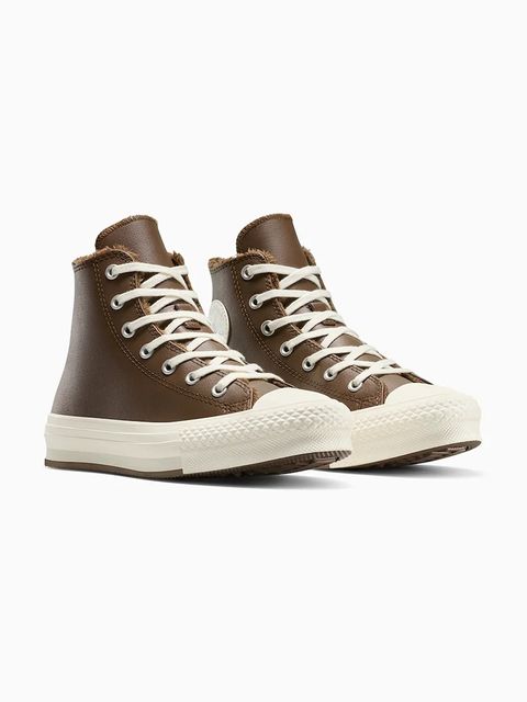 Converse trampki Chuck Taylor All Star Star Eva Lift kolor brązowy A16430C