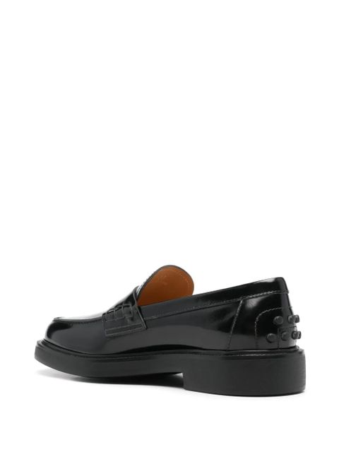 Tod's logo-lettering loafers - Black - zdjęcie produktu nr 2