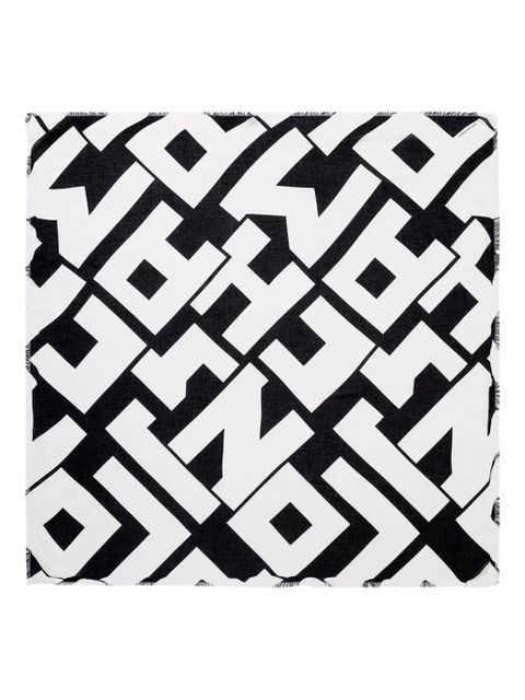 Longchamp fringed scarf - Black - zdjęcie produktu nr 1