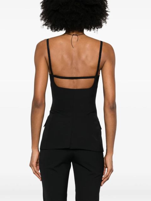 Nanushka Cinda top - Black