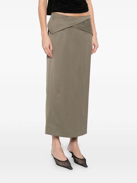 Victoria Beckham wrap skirt - Green