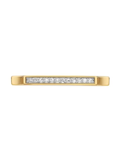 Monica Vinader Signature Thin Diamond ring - Gold - zdjęcie produktu nr 2