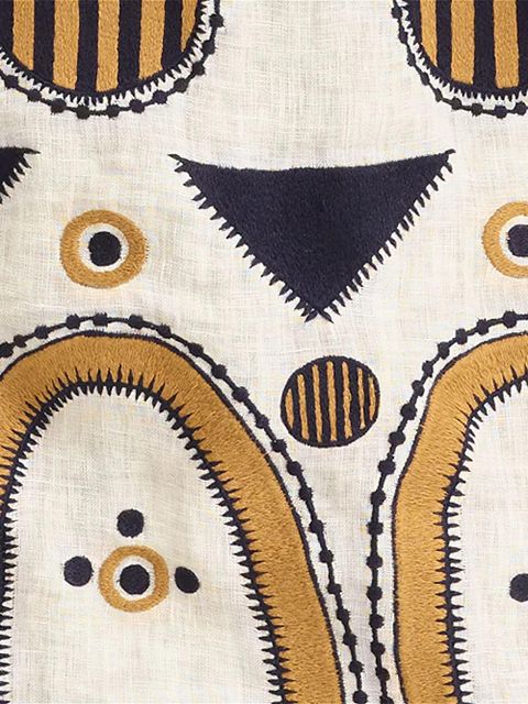 ERES Medaillon embroidered midi dress - Neutrals