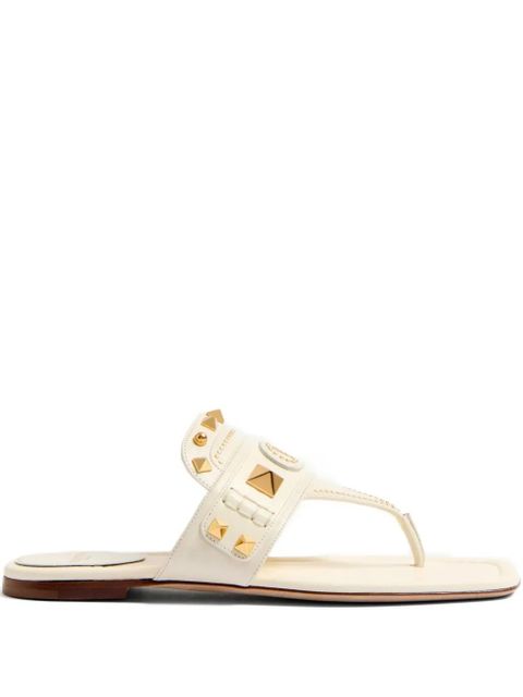 Valentino Garavani Plaster Caster leather sandals - White