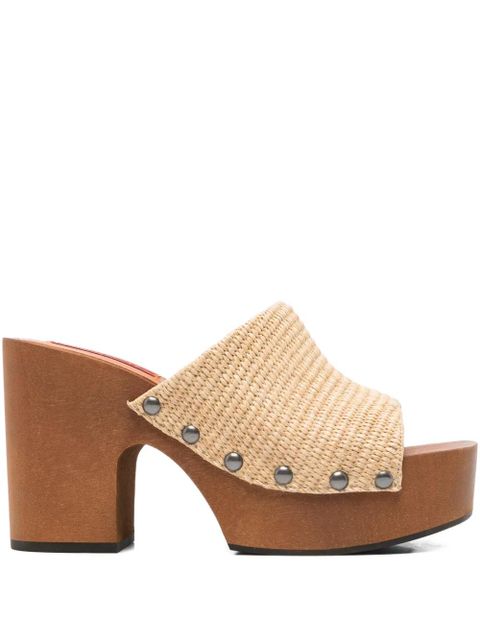 Simon Miller 110mm stud-detail heeled sandals - Neutrals - zdjęcie produktu nr 1