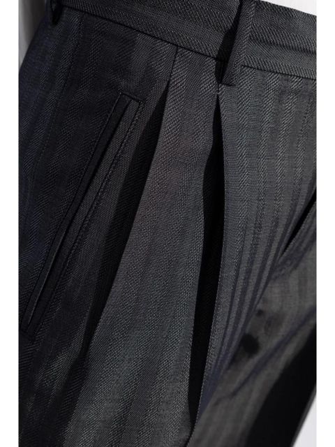 ETRO straight-leg tailored trousers - Blue