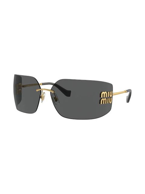 Miu Miu Eyewear Runway frameless sunglasses - Gold - zdjęcie produktu nr 2