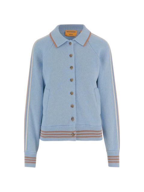 Guest In Residence striped ribbed cardigan - Blue - zdjęcie produktu nr 1