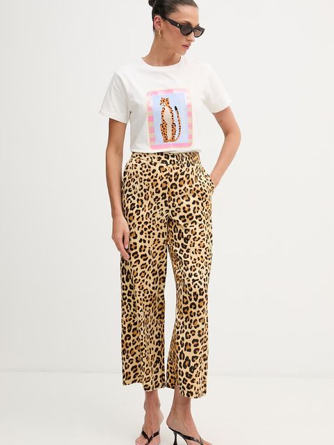 Lola Casademunt T-shirt damski bawełniany z elastanem - zdjęcie produktu nr 1