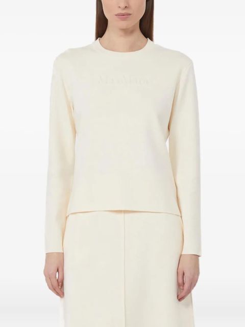 Max Mara logo-embossed sweater - Neutrals - zdjęcie produktu nr 1