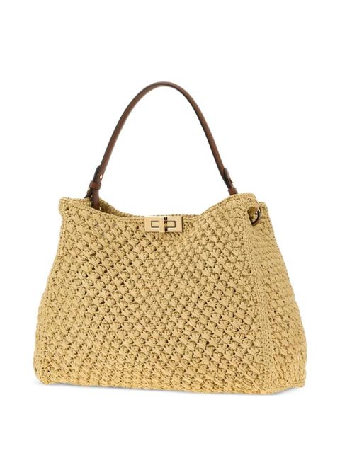 FENDI Fendi Way woven shoulder bag - Neutrals
