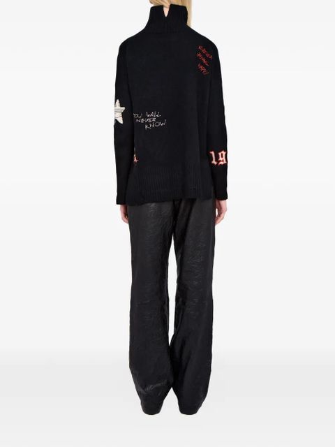 Zadig&Voltaire Bleeza embroidered sweater - Black