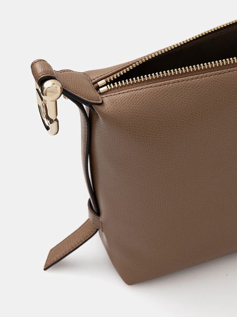 Furla torebka skórzana Tonie Mini Hobo kolor brązowy WE00877 A.0023 4489S - zdjęcie produktu nr 2