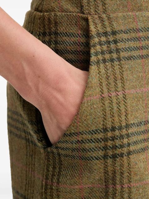 Barbour check pocket mini skirt - Green