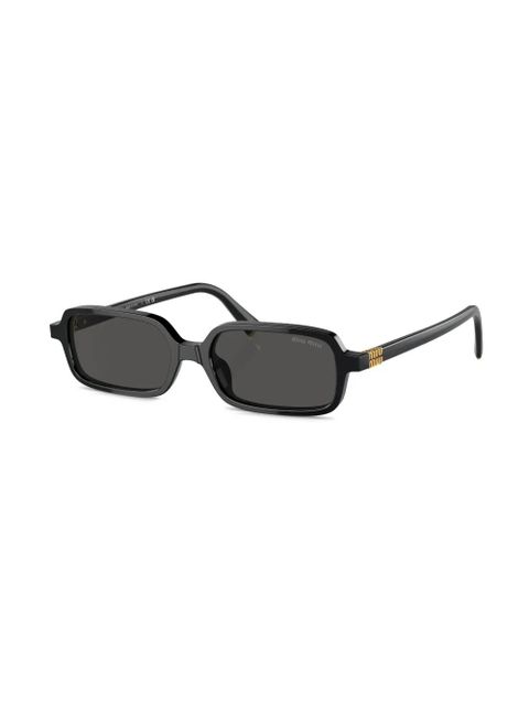 Miu Miu Eyewear rectangle frame sunglasses - Black - zdjęcie produktu nr 2