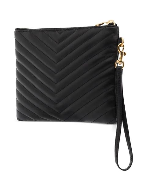 Saint Laurent Cassandre quilted leather cluch bag - Black - zdjęcie produktu nr 2