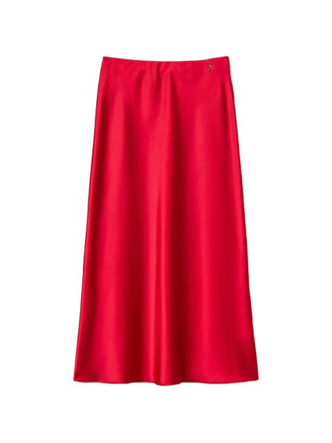 TWINSET A-line satin skirt - Red - zdjęcie produktu nr 1