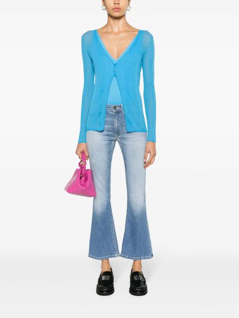 PINKO Legend semi-sheer cardigan - Blue - zdjęcie produktu nr 2