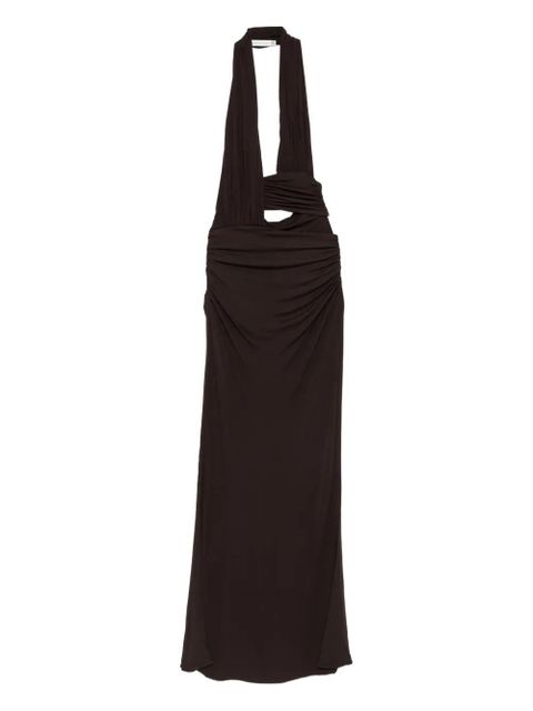 Christopher Esber draped cut-out maxi dress - Brown - zdjęcie produktu nr 1