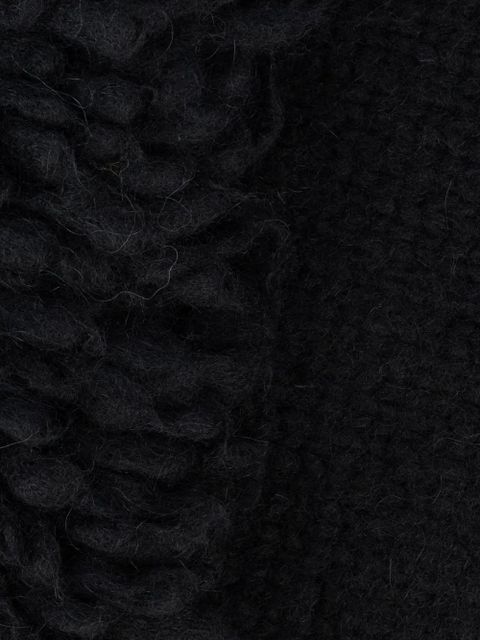 LOEWE fringed scarf - Black - zdjęcie produktu nr 2