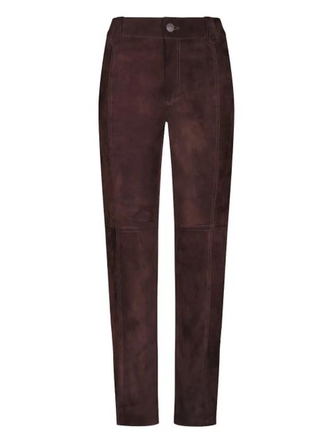 Johanna Ortiz Cartography leather trousers - Brown - zdjęcie produktu nr 1