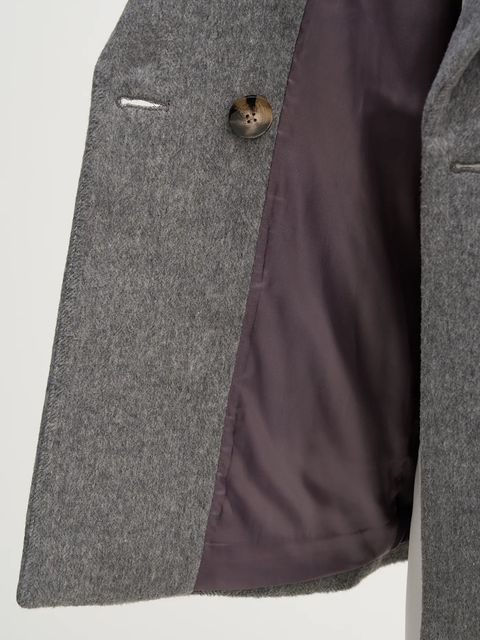 Sisley płaszcz z dodatkiem wełny kolor szary 2LAJLN06J