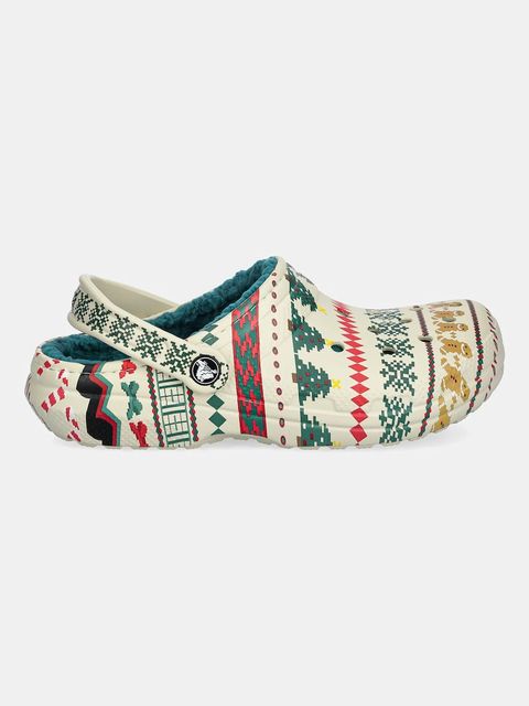 Crocs kapcie Classic Lined Fair Isle Clog - zdjęcie produktu nr 1