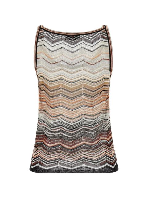 Missoni chevron sequin tank top - Neutrals - zdjęcie produktu nr 2