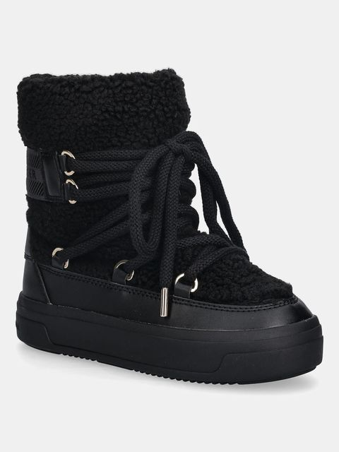 Tommy Hilfiger śniegowce FAUX SHEARLING SNOWBOOT kolor czarny FW0FW08788 - zdjęcie produktu nr 1