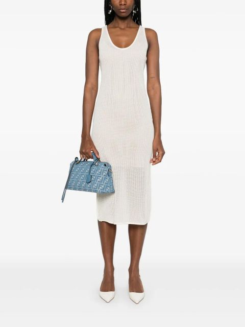 FENDI sleeveless midi dress - Neutrals