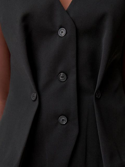 Claudie Pierlot button V-neck vest - Black