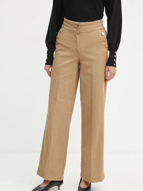 Silvian Heach jeansy HARY (DYANA) damskie kolor brązowy GPA24305JE - zdjęcie produktu nr 1