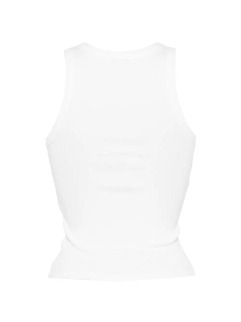 MC2 Saint Barth Ada logo-embroidered tank top - White - zdjęcie produktu nr 2