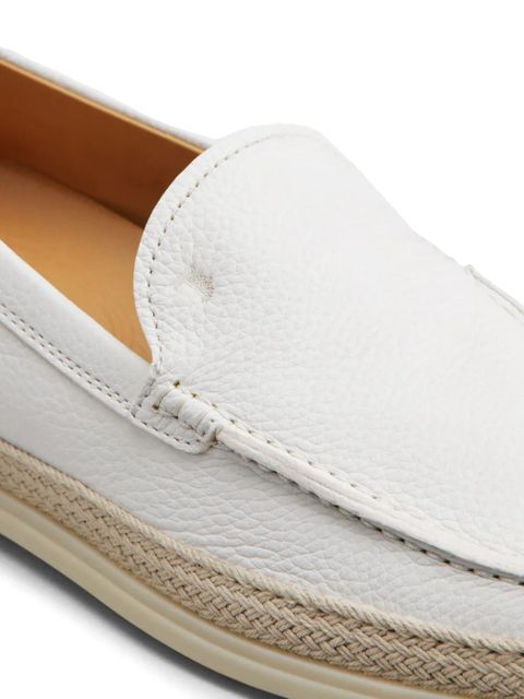 Tod's leather loafers - White