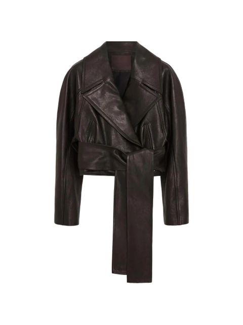 16Arlington Palmer belted leather jacket - Brown - zdjęcie produktu nr 1