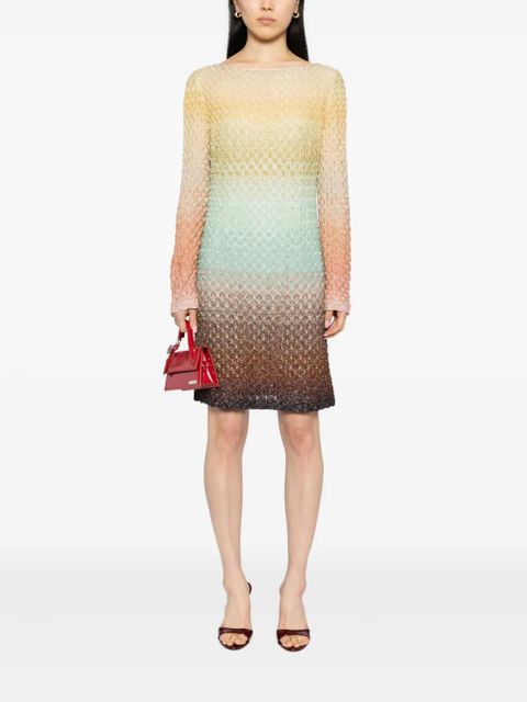 Missoni faded-effect mini dress - Yellow