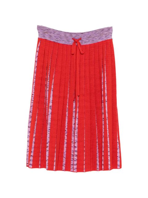 Missoni drawstring mini skirt - Red - zdjęcie produktu nr 1