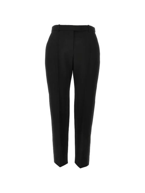 Alexander McQueen concealed-fastening belt-loop trousers - Black - zdjęcie produktu nr 1
