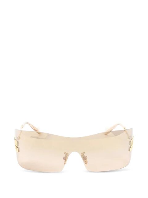 Miu Miu Eyewear Aube logo-plaque sunglasses - Gold - zdjęcie produktu nr 1