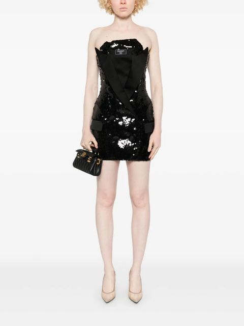 Balmain sequinned tailored mini dress - Black - zdjęcie produktu nr 2